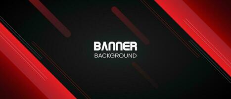 abstract banner background with red color vector