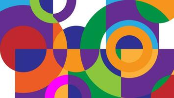 abstract geometric pattern background with colorful vector