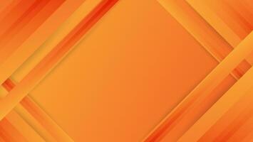 Fondo naranja abstracto con rayas de capas superpuestas vector