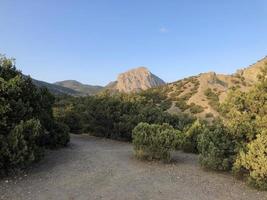 View of the Crimean mountains photo