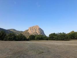 View of the Crimean mountains photo