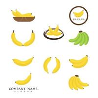 Banana Logo Template vector illustration