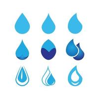 Water drop Logo Template vector illustration design