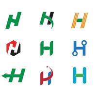 H Letter Logo Template vector illustration design