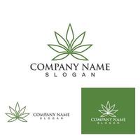 logotipo de cannabis y símbolo eps vectoriales