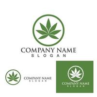 logotipo de cannabis y símbolo eps vectoriales