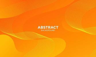 Abstract Orange Fluid Wave Background vector