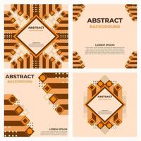 abstract geometric social media post template vector