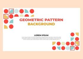 abstract colorful geometric pattern background template vector