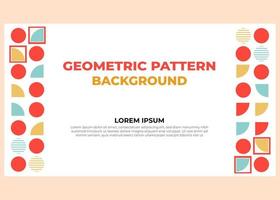 abstract colorful geometric pattern background template vector