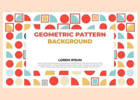 abstract colorful geometric pattern background template vector