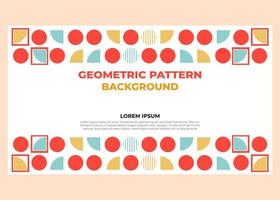 abstract colorful geometric pattern background template vector