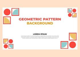 abstract colorful geometric pattern background template vector