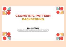 abstract colorful geometric pattern background template vector