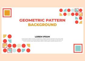 abstract colorful geometric pattern background template vector