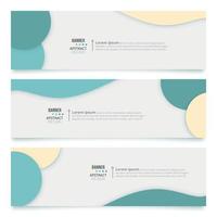 abstract banner set design template. vector