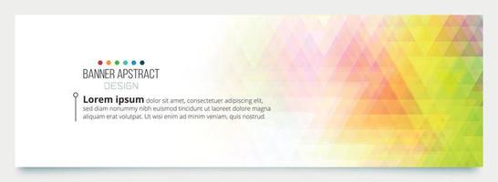 abstract banner desing template with color background. vector