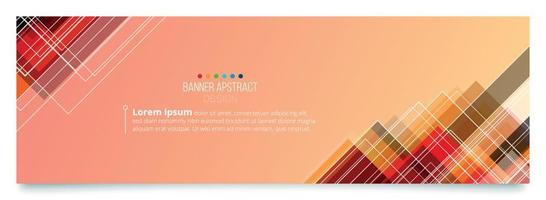 abstract banner desing template with color background. vector