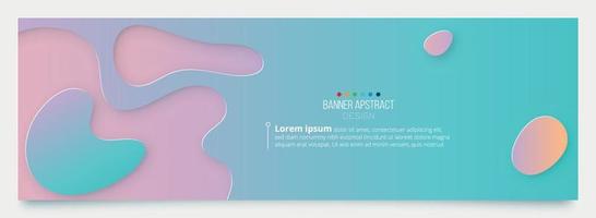 abstract banner desing template with color background. vector