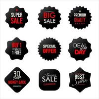 Sale or discount labels special offer price tag collection vector