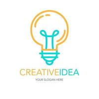 logo de idea de éxito creativo vector