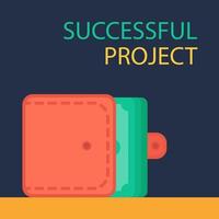 Successful Project Banner vector