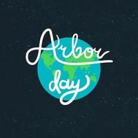 Arbor Day Greeting vector