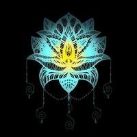 Flower Lotus Tattoo vector