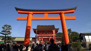 Fushimi-Inari-Tempel in Kyoto in Japan video