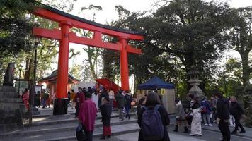 tempio fushimi inari a kyoto, giappone video