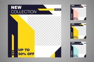 Suitable for social media posts templates and web or internet ads. vector