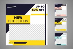 Suitable for social media posts templates and web or internet ads. vector