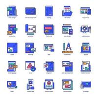 Web Design and Development pack for your website design, logo, app, UI. vector