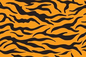 Tiger stripes pattern, animal skin. Vector seamles texture