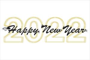 2021 happy new year script text hand lettering. gold Design template Celebration typography poster, banner or greeting card for Merry Christmas and happy new year. vector