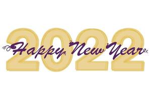 2021 feliz año nuevo texto script letras a mano. cartel de tipografía de celebración de plantilla de diseño de oro, pancarta o tarjeta de felicitación para feliz navidad y próspero año nuevo. vector
