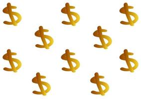 Dollar symbol background vector