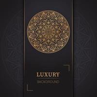 Luxury Background Mandala Design In Gold Color Free Vector