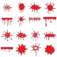 Blood set collection vector