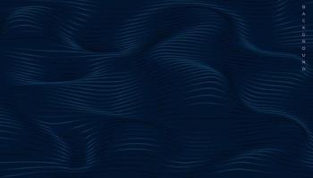 Abstract dark background with rippled wavy lines vector