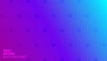 Gradient background with seamless polygons pattern vector