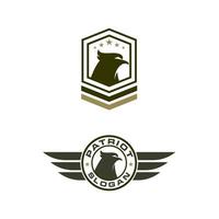 army falcon wing badge icon vector illustration