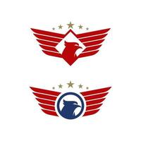 army falcon wing badge icon vector illustration