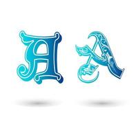 Decorative Celtic Letter A Typography vector