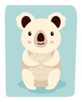 vector de animales vintage koala