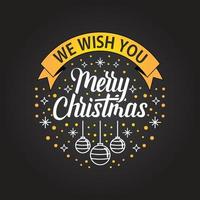 We Wish You Merry Christmas Logo vector