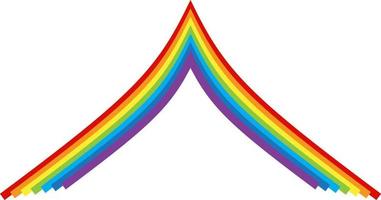 rainbow multicolored curved. Vector Illustration. EPS10