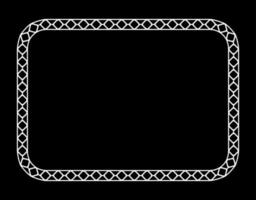black rectangular frame. A4 format. Vector Illustration. EPS10