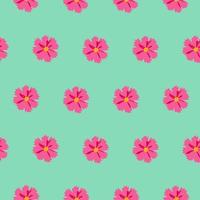 Abstract Hand Drawn flower seamless pattern background. Vector Illustration