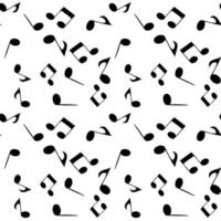 Soaring musical notes. seamless pattern Vector Illustration. EPS10